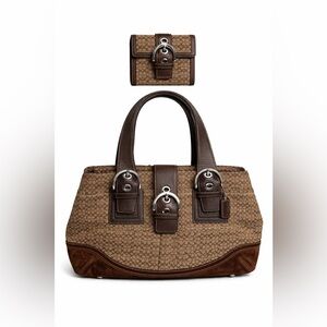 *SOLD*Coach Soho buckle flap shoulder bag & wallet